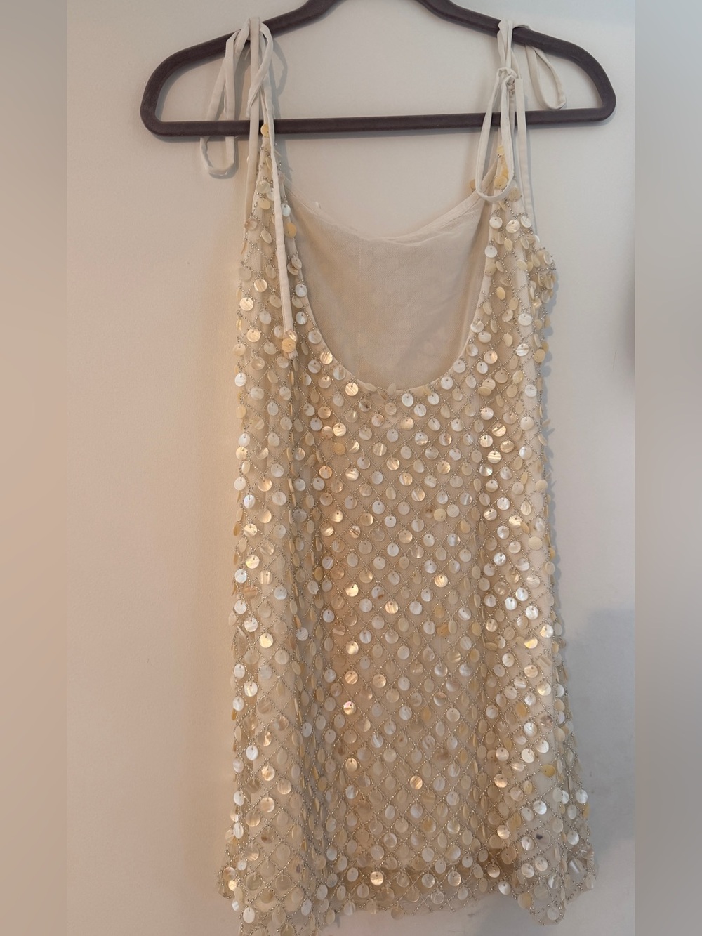 Lovers + Friends Ivory Sequin Mini Dress - Picture 2 of 4